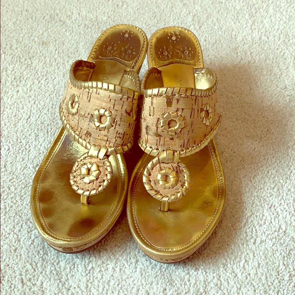 Jack Rodgers Cork Wedges - size 8